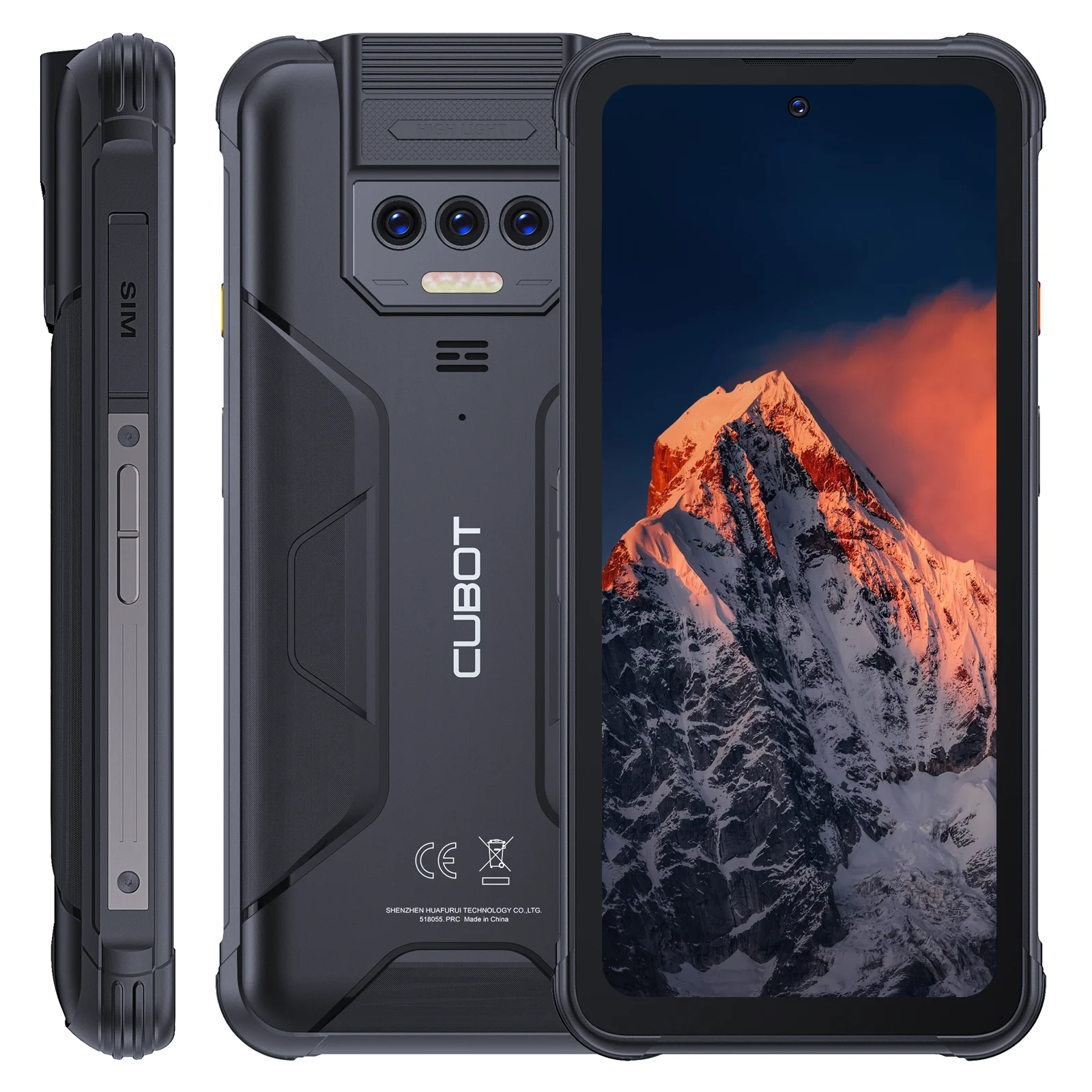 Cubot Wasserdichtes, robustes Android-Smartphone KingKong 8, 12 GB RAM (6 GB + 6 GB), 256 GB ROM, 10600 mAh, NFC, Octa-Core, 4G-Telefon, OTG Image