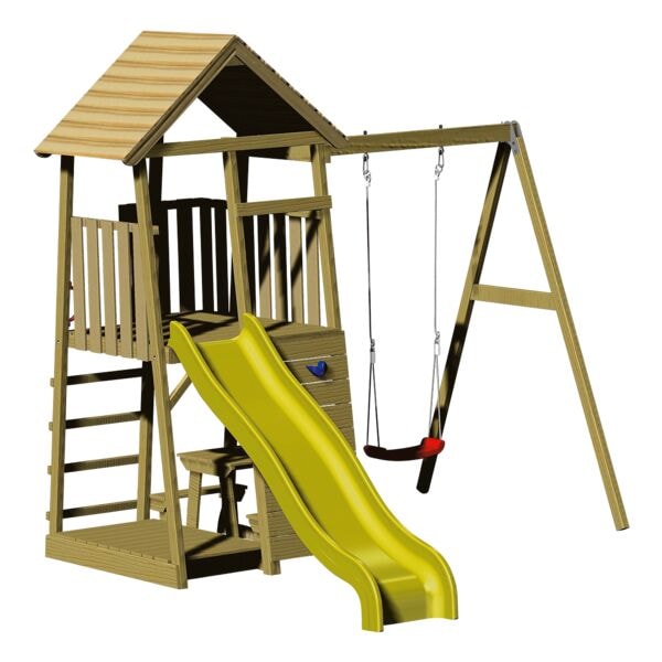 Wendi toys Spielhaus »Pelikan« braun, 270x270x280 cm