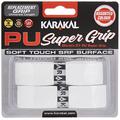 Karakal - PU Super Grip - Self-Adhesive Grip Tape for Badminton, Squash, Tennis, Hockey Stick or Ice Hockey Stick – Pack of 5 or 24 – Assorted Colours, White, 6 x Grips