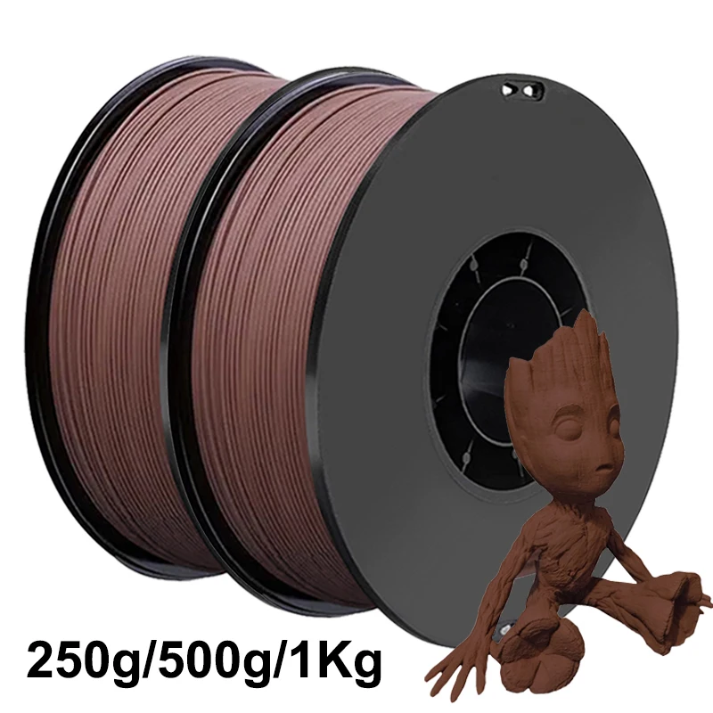 250g 500g 1Kg Ebenholz PLA 3D-Druckerfilament 1,75mm Kirschholz 3D-Druckmaterialien Pla Ebenholz Image