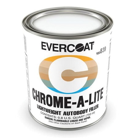 EVERCOAT 100839 CHROME-A-LITE Professional Lightweight Body Filler, 1 quart