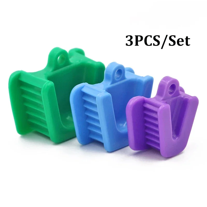3 teile/satz Dental Okklusion Pad Gummi Biss Opener Blöcke Mund Prop Wange Retractors Kleine Kieferorthopädische Liefert Zahnmedizin Werkzeuge Image