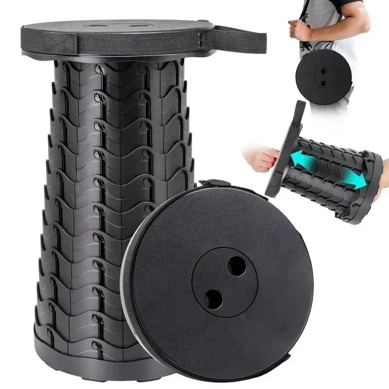 Heiß begehrter Klapphocker, Teleskophocker, Outdoor-Stuhl, tragbare kleine Bank, Campinghocker, Angelhocker, Mazar Home