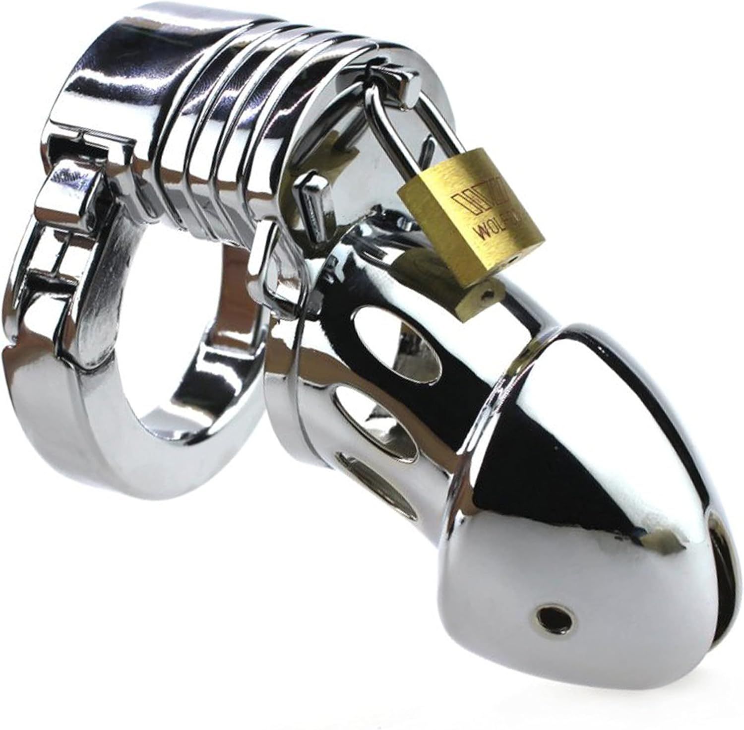 FOPS gabbia per pene in metallo uomini, lunghezza 8 cm, diametro 3,1 p