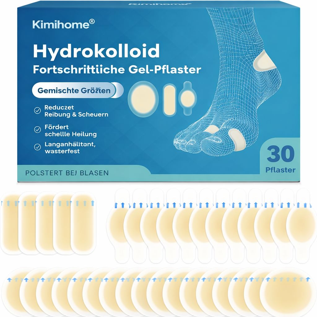 Kimihome Cerotti Idrocolloidi per Vesciche Piedi 30 St