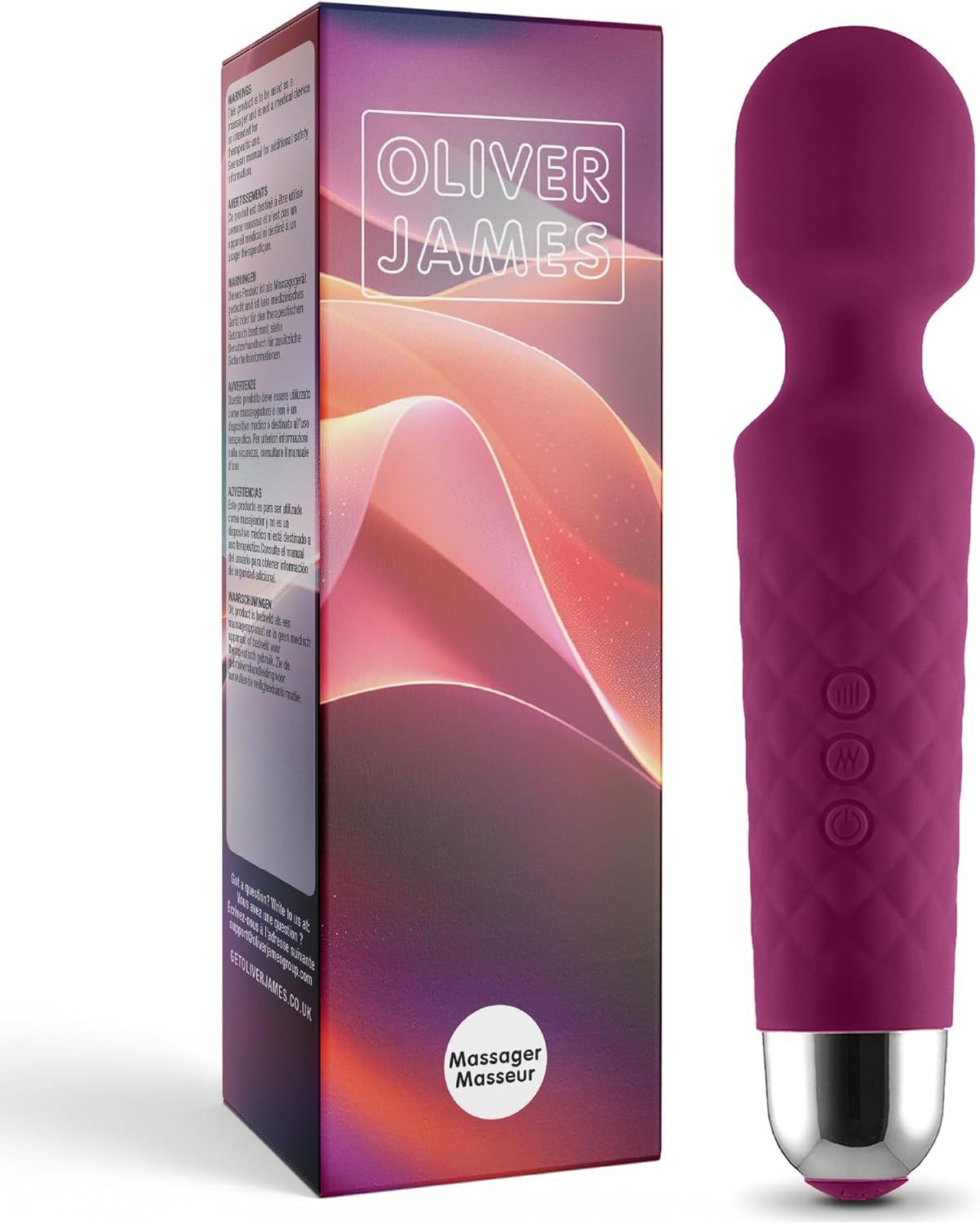 Oliver James Vibratore per donne – Silenzioso e potente, colore viola