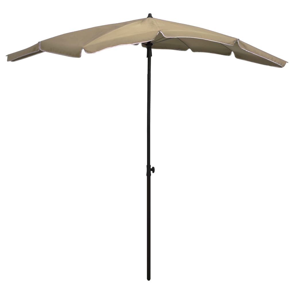 Helloshop26 - Gartenschirm mit Stange 200 x 130 cm taupe 02_0008321 Image