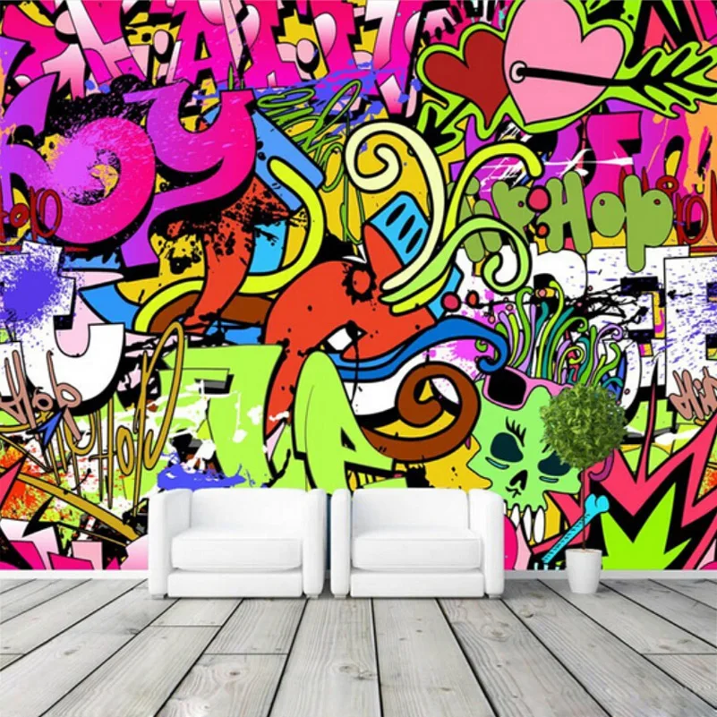 Graffiti Jungen Städtischen Kunst Foto Tapete Nach Wandbild Straße Kultur Tapete Wand Kunst Wandbild Schlafzimmer Flur Kinderzimmer Decor
