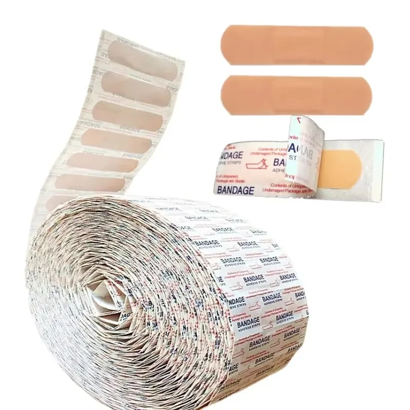 50-500Pcs Atmungsaktive Pflaster Wasserdichte Verband Erste Hilfe Wunde Dressing Medizinische Band Wundpflaster Notfall Kits Bandaids Image