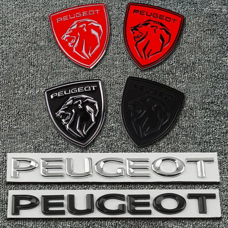 Auto Metall Chrom Buchstaben Dekoration Aufkleber 3D Logo Aufkleber Für Peugeot 5008 408 308 Landtrek 208 2008 3008 Rifter 508 301 108 Image