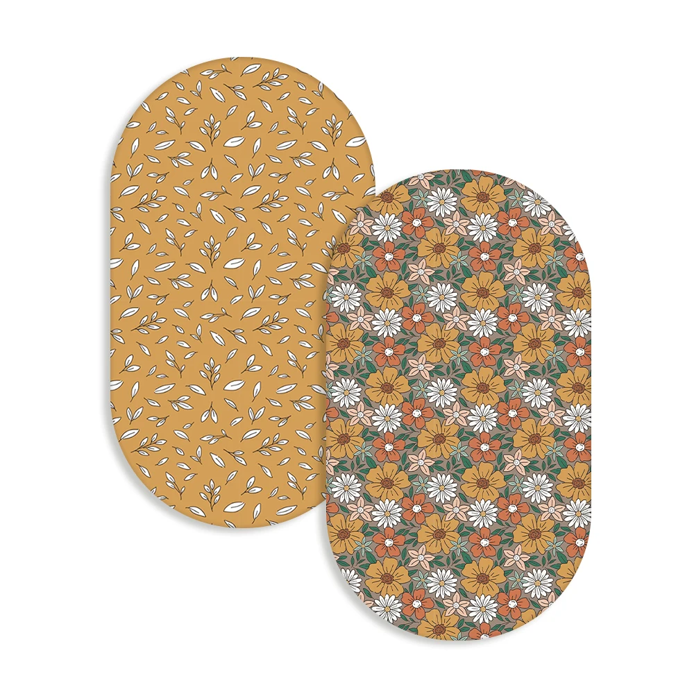 Kangobaby # my soft life #2 stücke Set neues Design 100% Polyester Baumwolle-ähnliche Faser Baby Bettlaken Neugeborene Krippe Bettlaken Größe 66x41cm Image