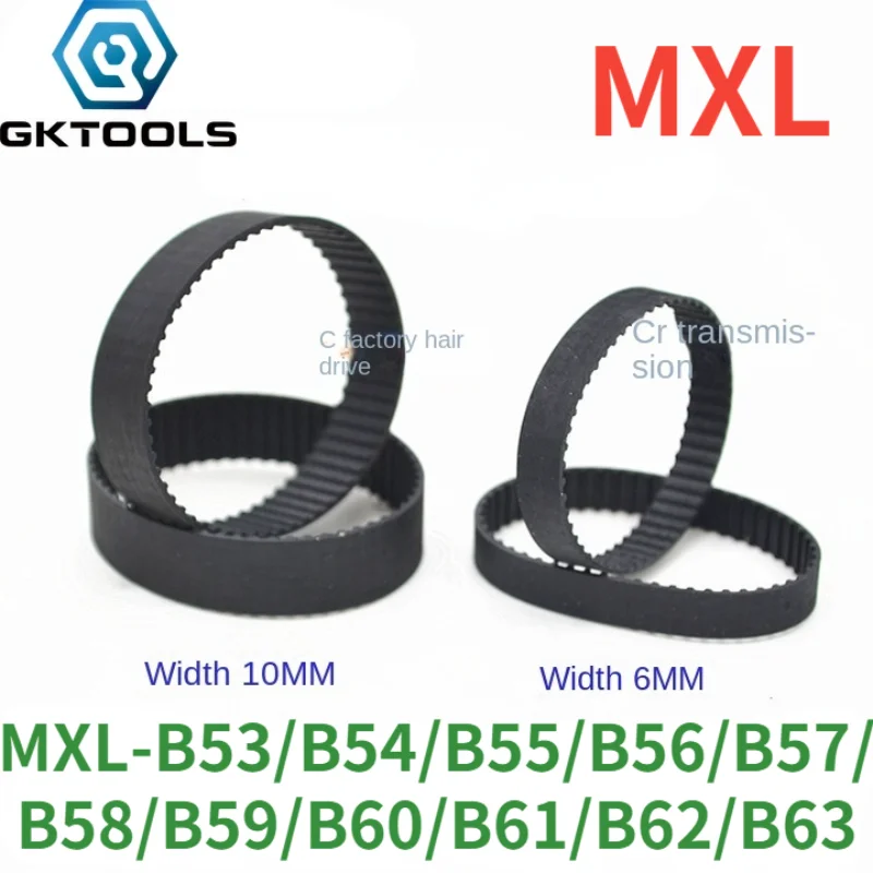 MXL Synchroner Zahnriemen B53MXL/B54MXL/B55MXL/B56MXL/ B57MXL/B58MXL/B59MXL/B60MXL/B61MXL/ B62MXL/B63MXL Breite 6/10 mm Image