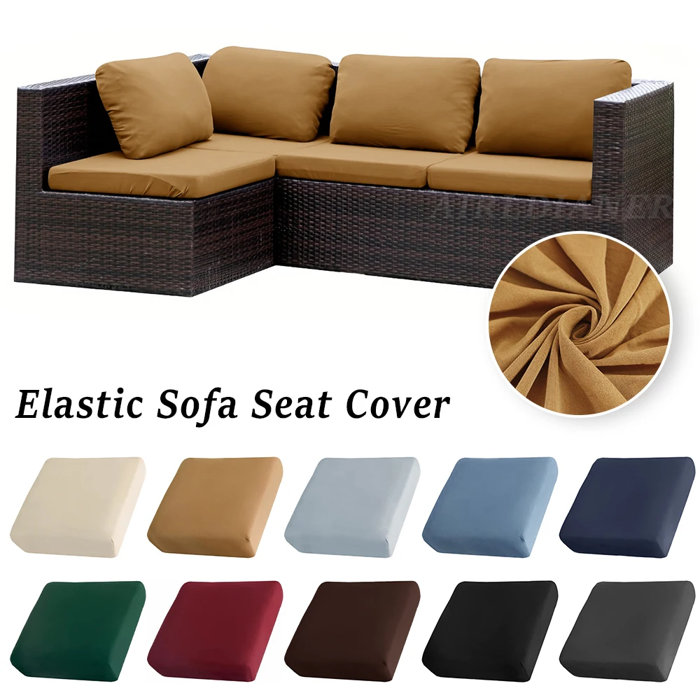 Elastische Terrasse Sofa Abdeckungen Einfarbig Sofa Kissen Abdeckung Outdoor Waschbar Schnitt Couch Abdeckung Abnehmbare Anti-staub Wohnkultur