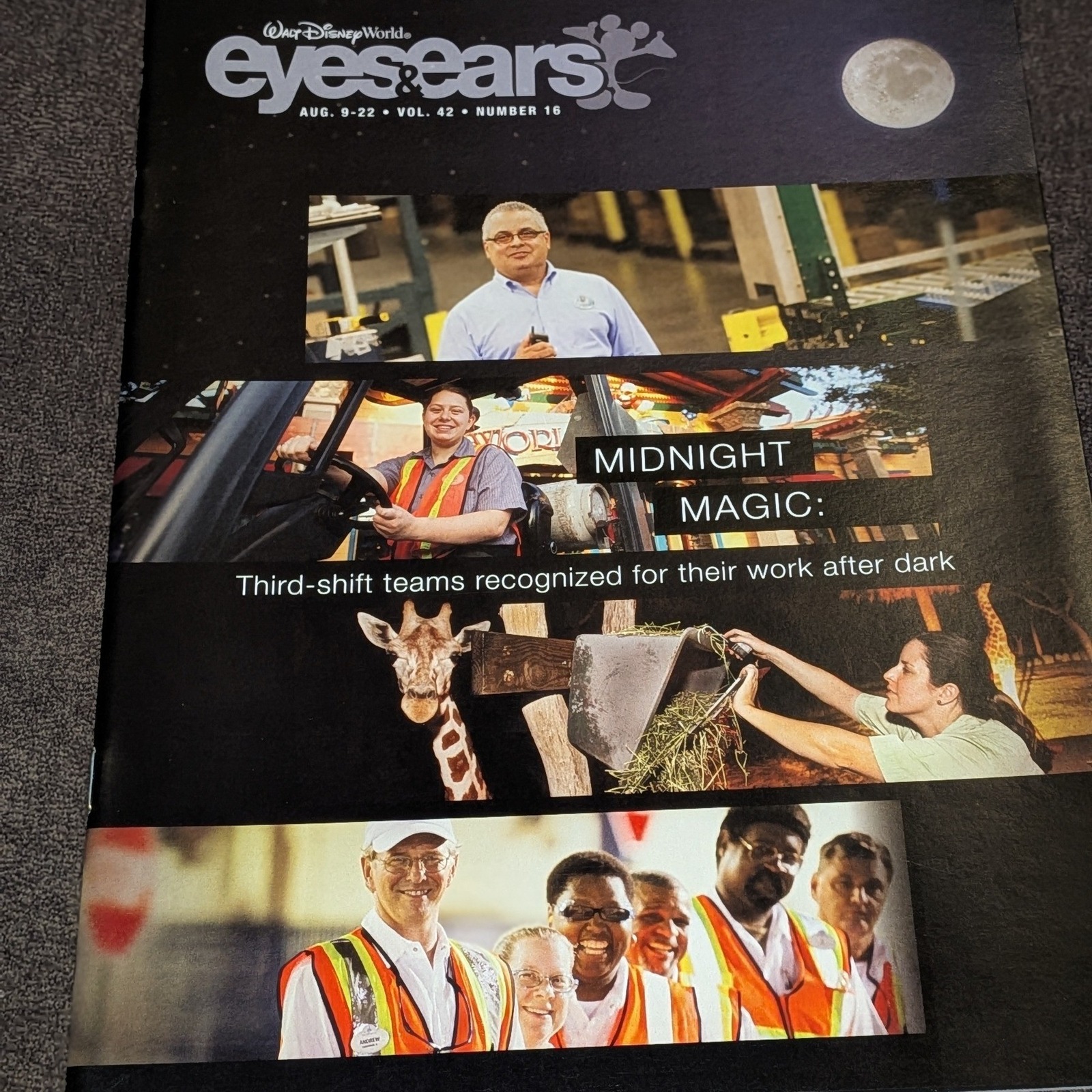 Disney Other | Walt Disney World Eyes & Ears Magazine Vol 42 No 16 Aug 2012 Midnight Magic Cast | Color: Black | Size: Os