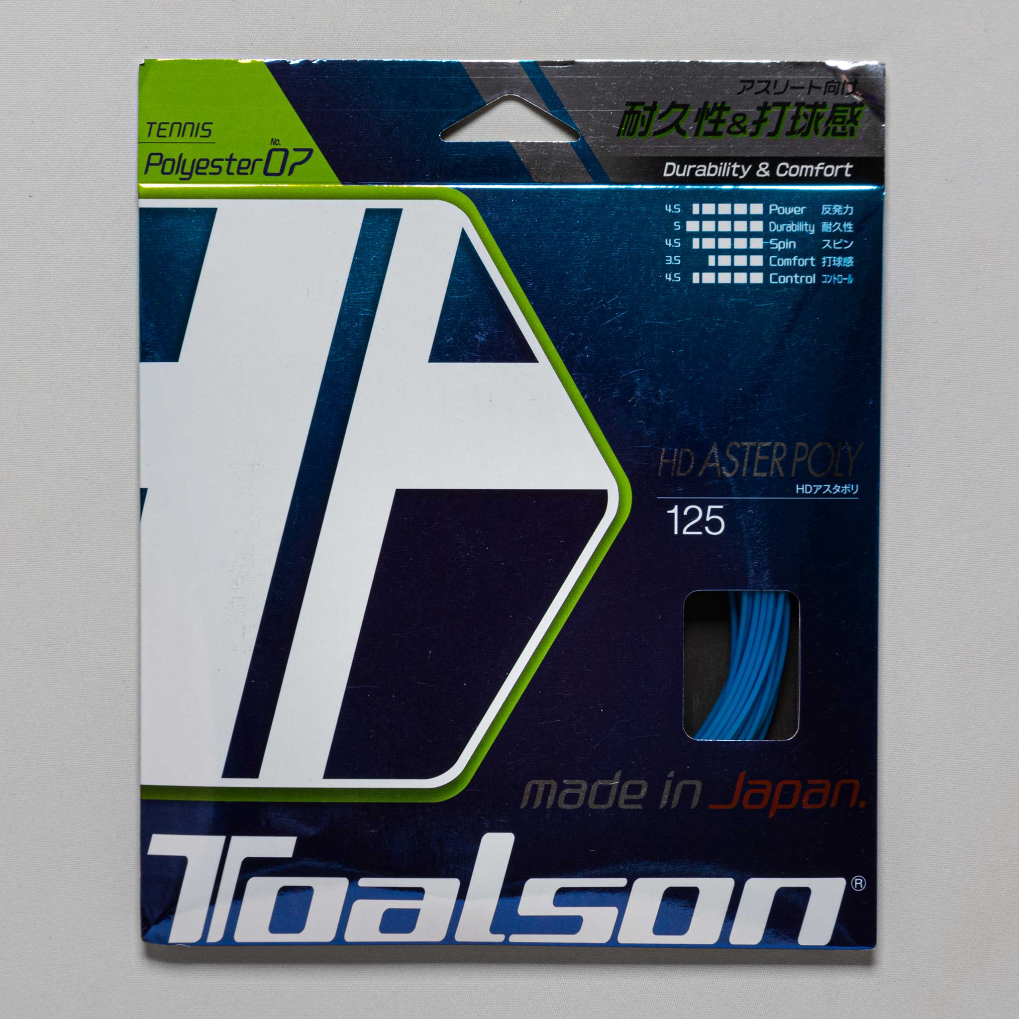 Toalson HD Aster Poly 125 17 Tennis String Packages Blue - Toalson