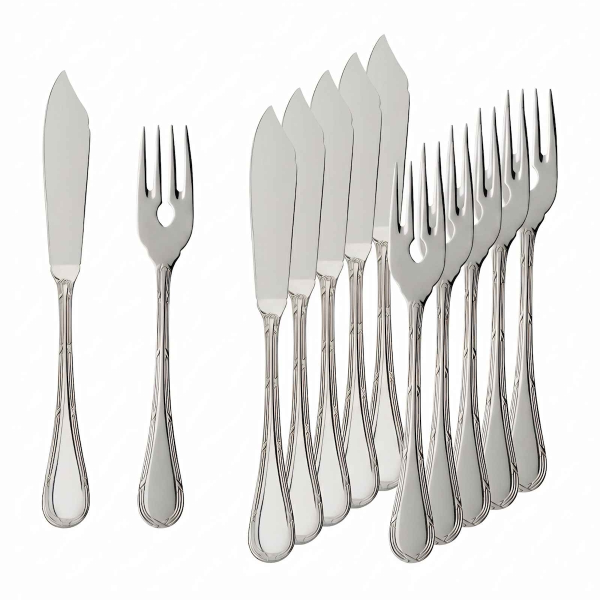 Villeroy & Boch Kreuzband Septfontaines Fischbesteck 12-teilig Image