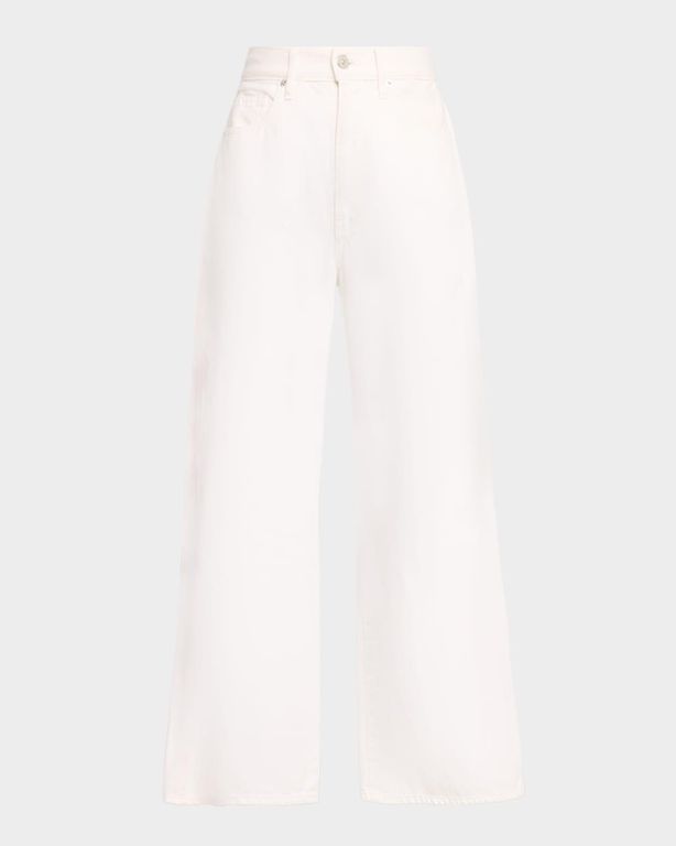 Taylor Cropped High-Rise Wide Jeans