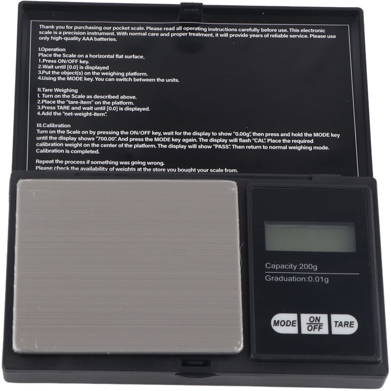 200 G X 0,01 G Bilancia Digitale Tascabile Grammo Portatile Gioielli Moneta In Oro Argento Erba