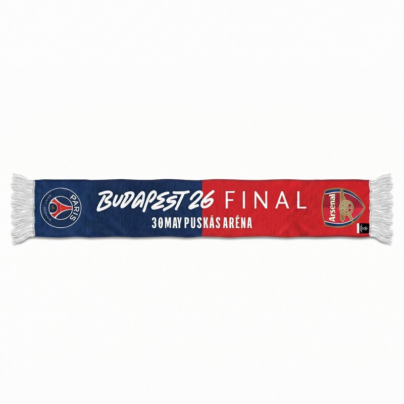"Paris Saint-Germain UCL Finalisten Freundschaftsflagge, Budapest 2026" Image