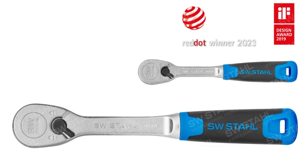 SWSTAHL Umschaltknarren-Satz Umschaltknarrensatz, 1/4 Zoll und 1/2 Zoll, High Torque, 2-teilig 06096L