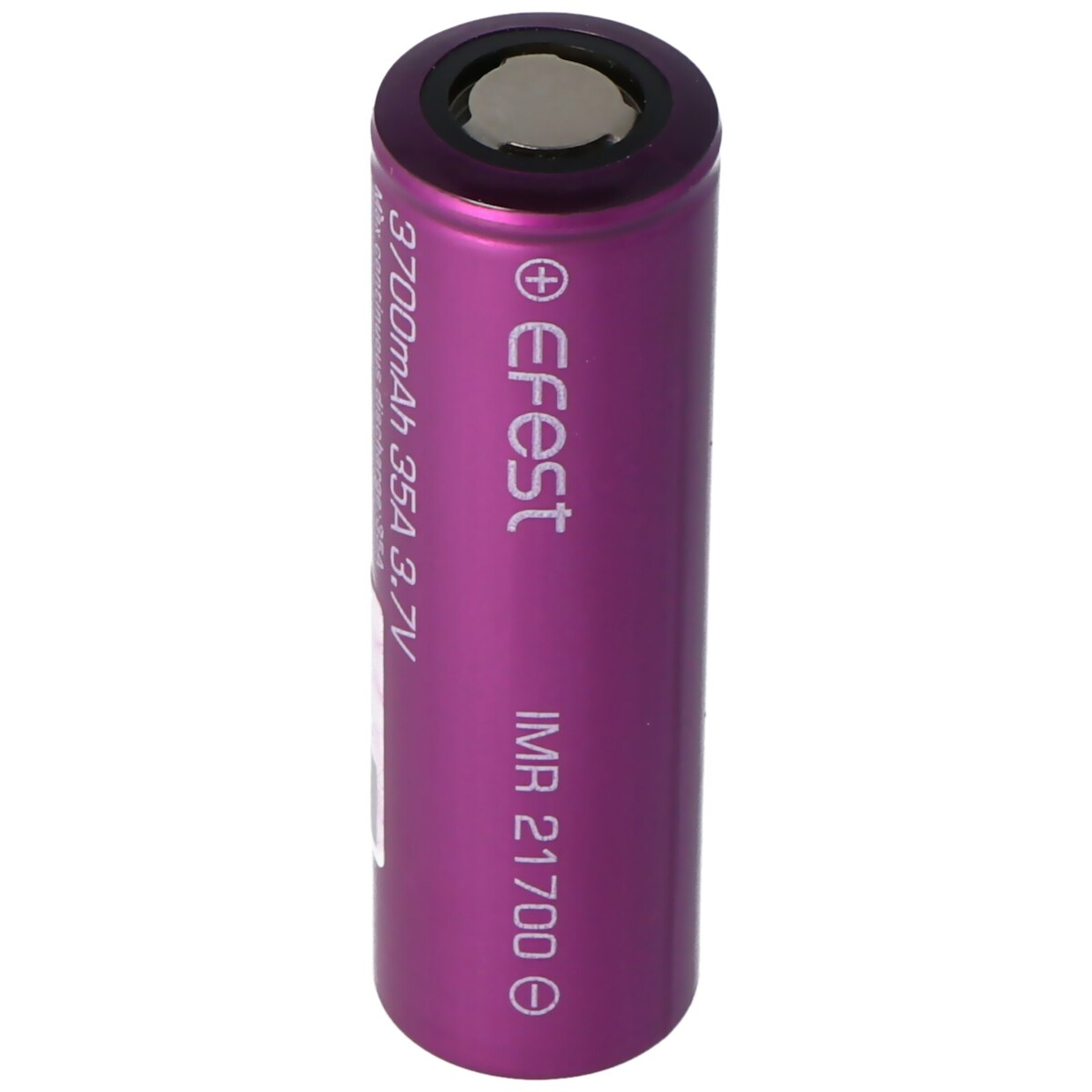 Efest IMR21700 - 3700mAh Li-Ion-Akku, 3,6V - 3,7V min. 3630mAh typ. 3700mAh maximal 30A Stromabgabe (Flat Top), 21,6mm x 70,1mm Image