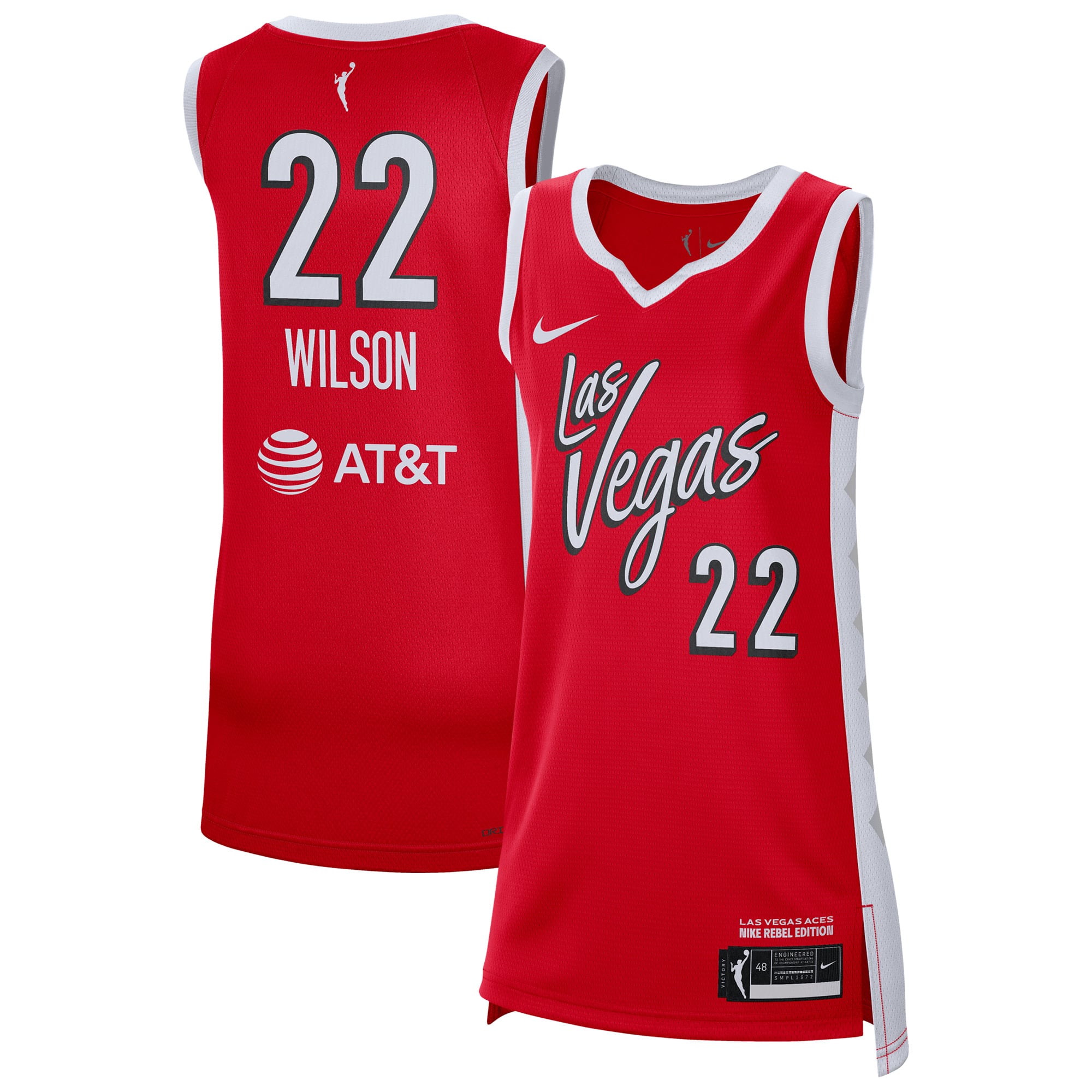 Maillot Nike Rebel Las Vegas Aces - A'Ja Wilson - Homme Taille: XL