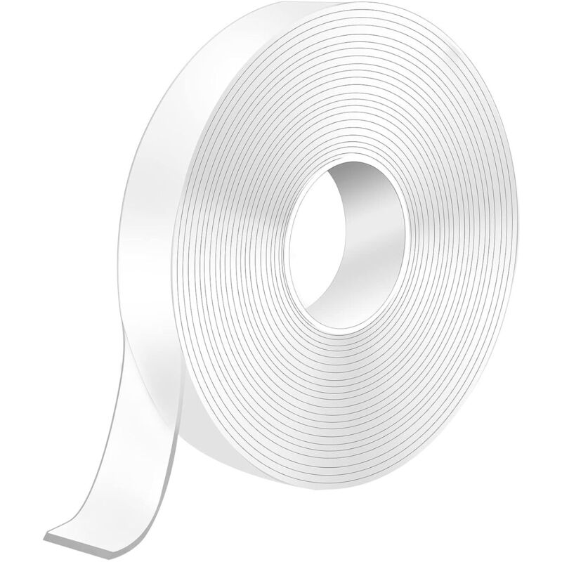 Nastro Biadesivo Extra Forte 3m, 3m X 2cm X 1mm Nastro Biadesivo Trasparente Lavabile, Nastro Biadesivo Riutilizzabile Per Appendere Quadri