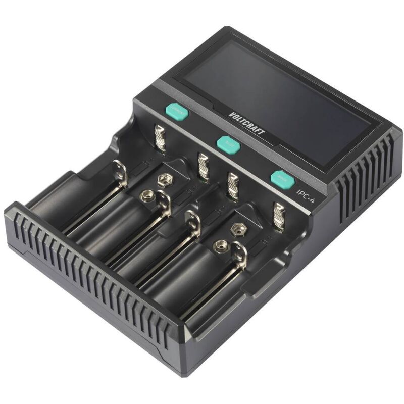 Voltcraft - Ipc-4 Caricabatterie Universale Liion, Lifepo, Nimh, Nicd, Lifepo4 A, Stilo (aa), Ministilo (aaa), Mini (aaaa
