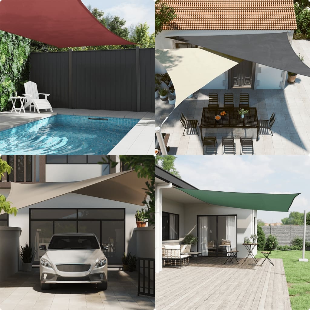 vidaXL Rechteckiges Sonnenschirmsegel aus Oxford-Stoff, 3,5 x 4,5 m, cremefarben, Modell Patio Luxury Prime Image