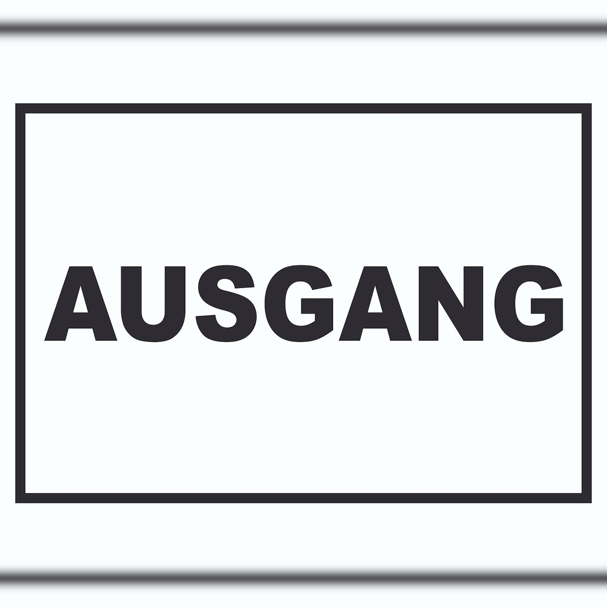 HB-Druck Ausgang Schild A1 Rückseite selbstklebend Image