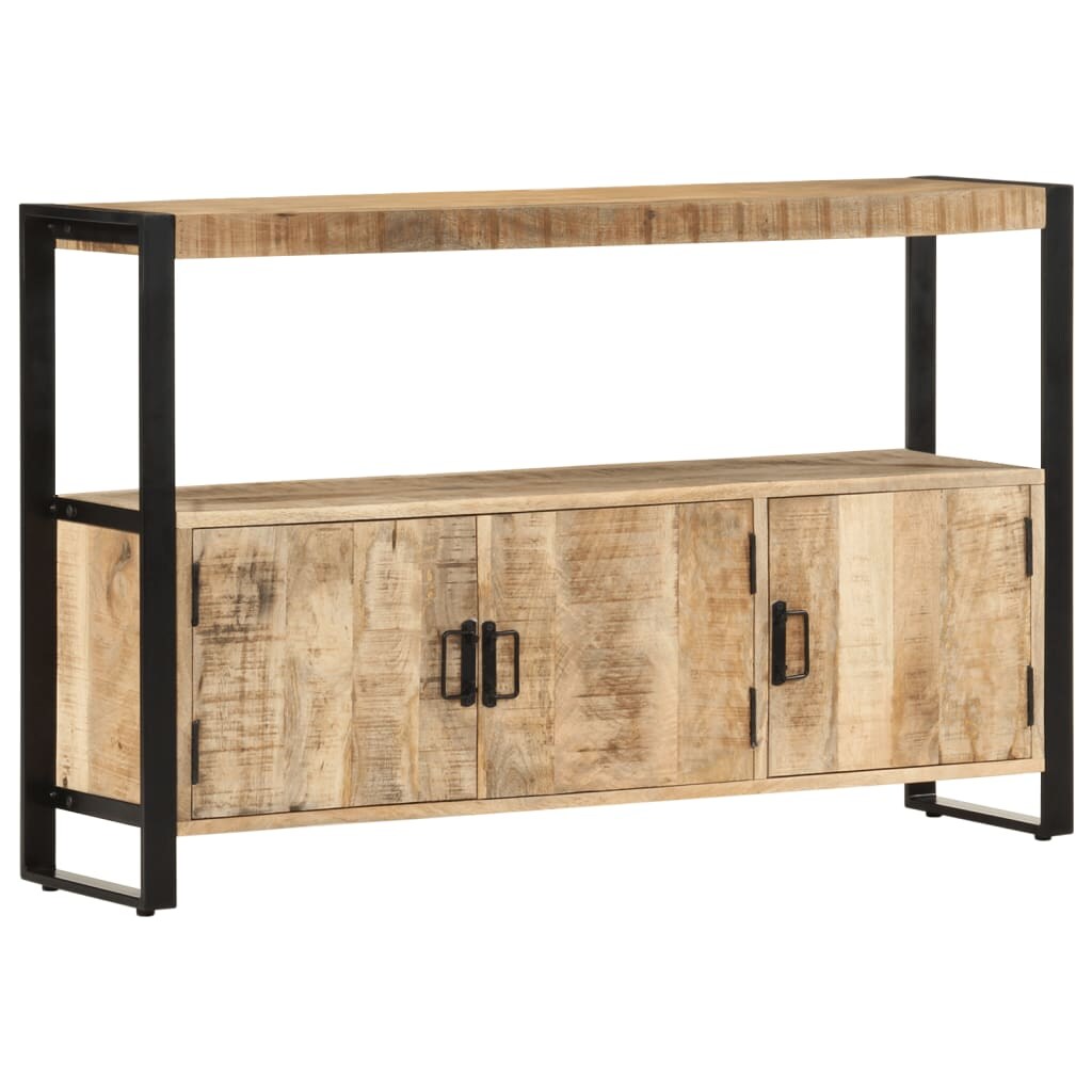 vidaXL Beistellschrank 120 x 30 x 75 cm Massivholz Mango Image