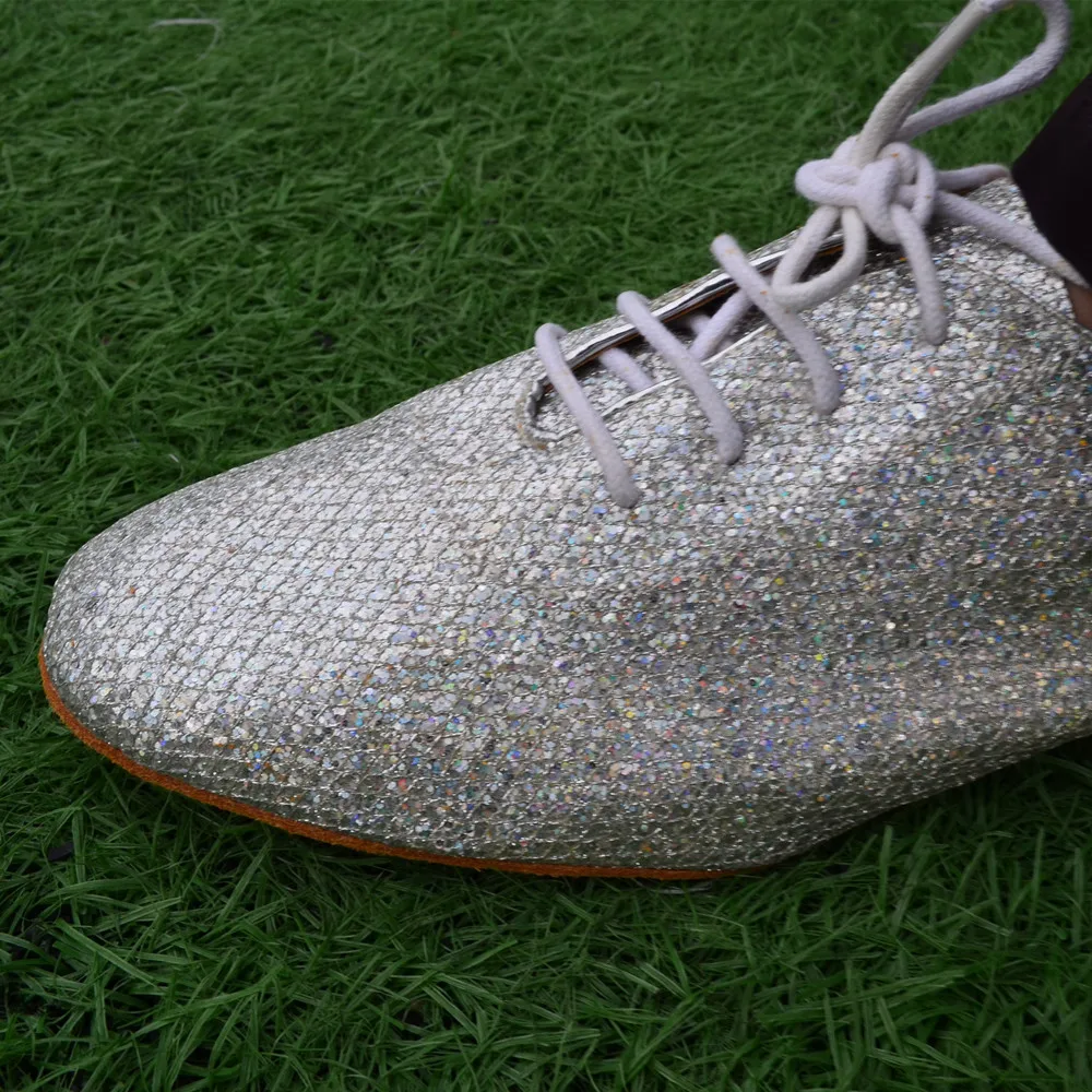 Praxis DIY Männer Junge Tanz schuhe Silber Glitter Low Heels Ballsaal Tanz schuhe Tango Salsa Rumba moderne Latino Schuhe für Männer