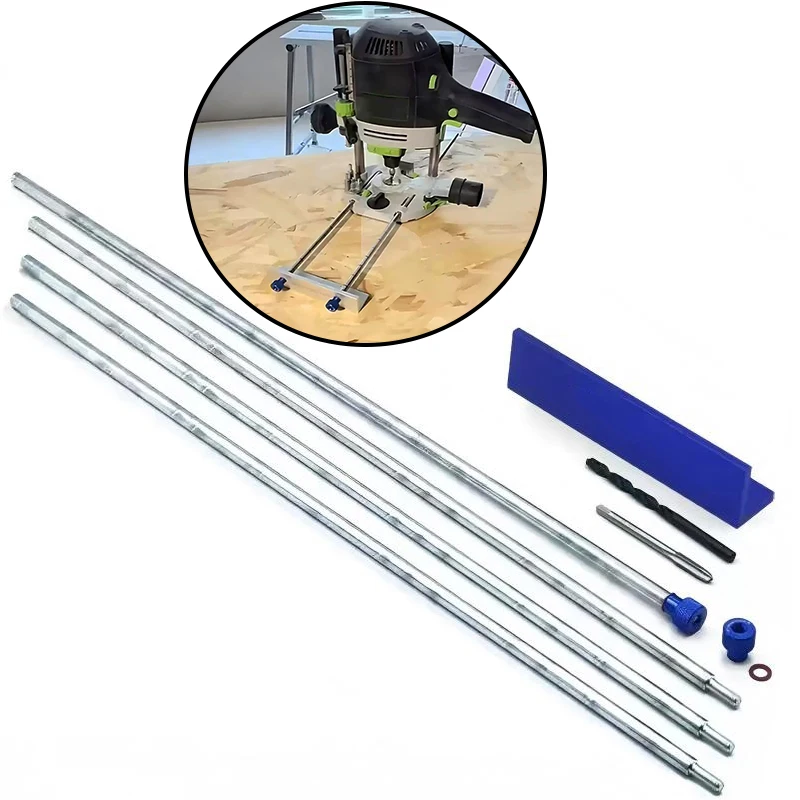 Holzbearbeitung Elektrische Holz Fräsen Router Positionierung Fräsen Kreis Kit, Kanten Trimmen Fräsen Kreis Kann Pleuel Verlängern Image