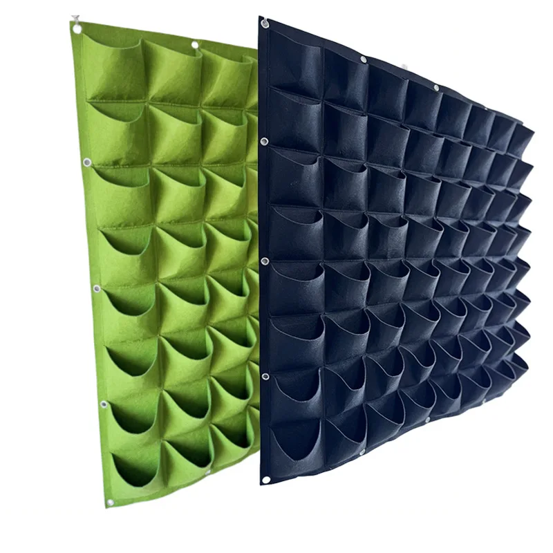 NEUE Wandbehang Taschen Pflanztaschen Blumentopf Hausgarten Grow Bag Garten Pflanzer Vertikale Suculentas Blumentopf Home Decor Image