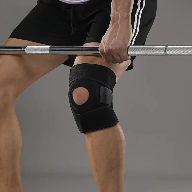 1-teiliger Sport- und Fitness-Knieschoner, Kniescheibe mit verstellbarer Kniestütze Image