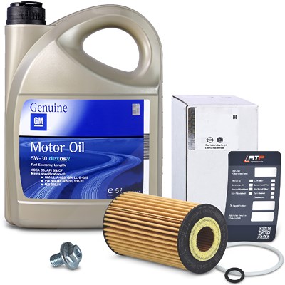 Opel Ölwechsel - Set + 5l 5W-30 Motoröl [Hersteller-Nr. 40348133] für Vauxhall, Opel