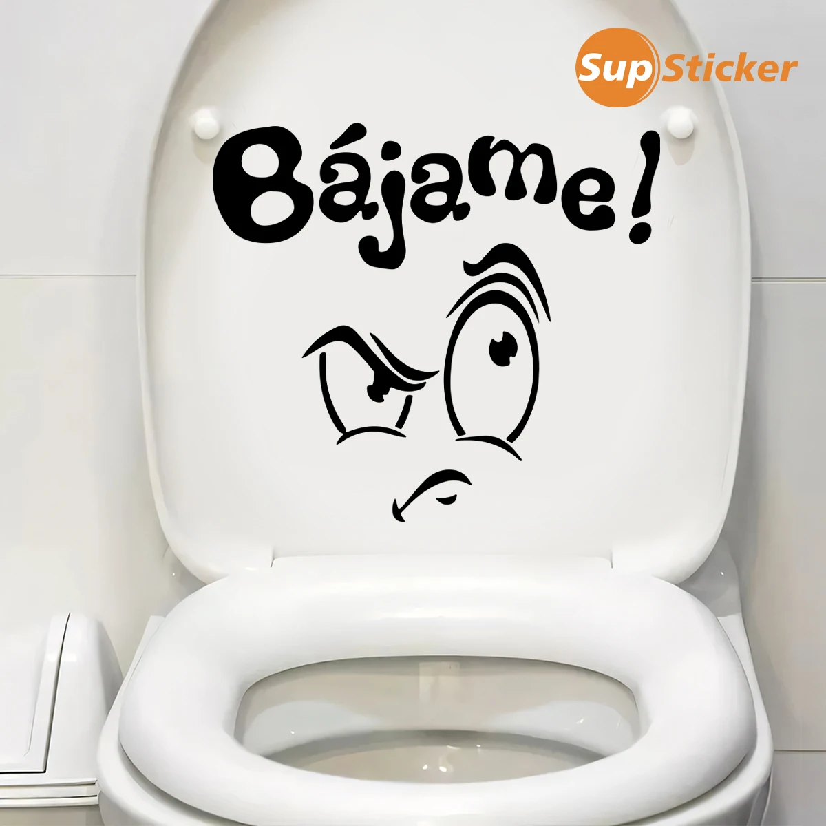 Entzückende Aufkleber für Toilettensitze: Selbstklebende, wasserdichte und abnehmbare Aufkleber für die Badezimmerdekoration. Einfaches Abziehen und Aufkleben! Image