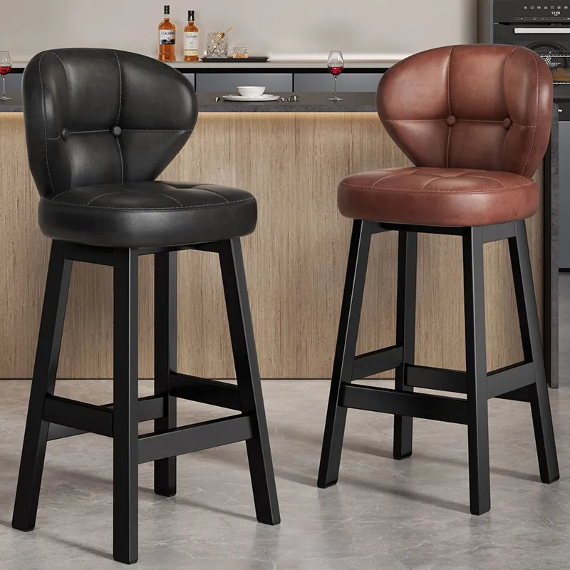 Bequeme, ästhetische Barhocker, Designer-Barstühle für die Küchentheke, entspannende Büromöbel, Banqueta Lounge Suite Möbel