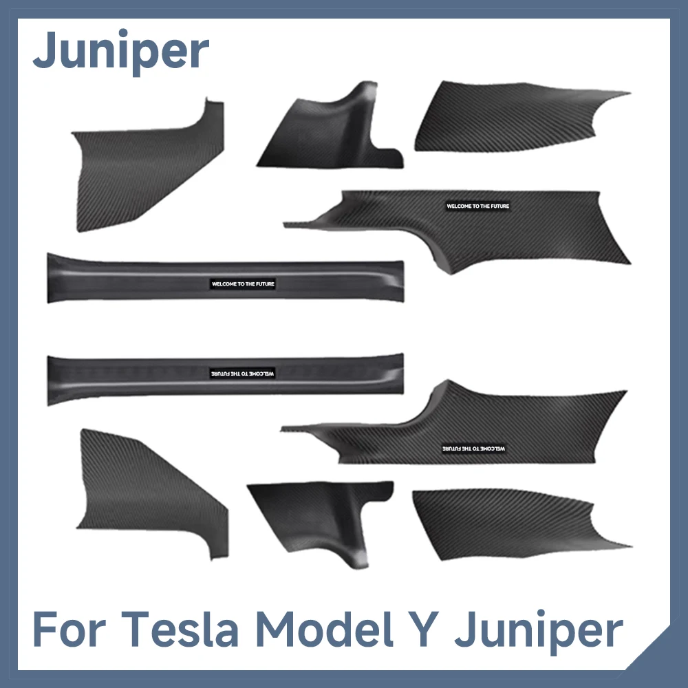 Für Tesla Model Y Juniper Zubehör Türschwellenschutzleiste Türschwellen-Antikick-Pad für Tesla Model Y Juniper 2025 2026 Image