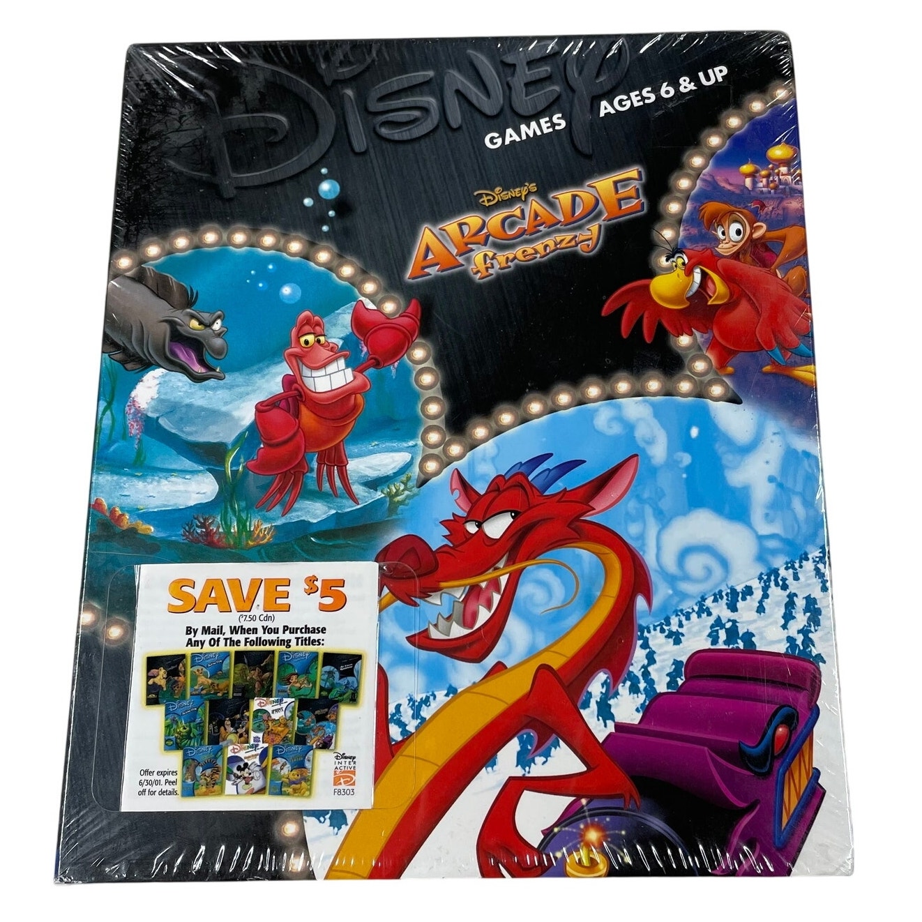 Disney Video Games & Consoles | Disney Arcade Frenzy Pc Cd-Rom Game New Sealed Disney Interactive Windows 95/98 | Color: Black/Red | Size: Os