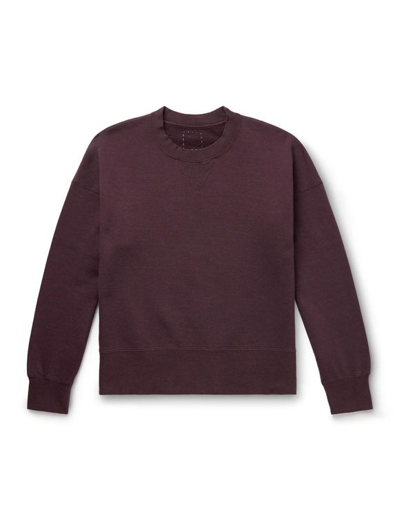 Court Cotton-Blend Jersey Sweatshirt - Purple - Visvim Sweats