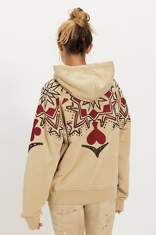Playing Card Hoodie - Natural - Denim and Bone Sweats