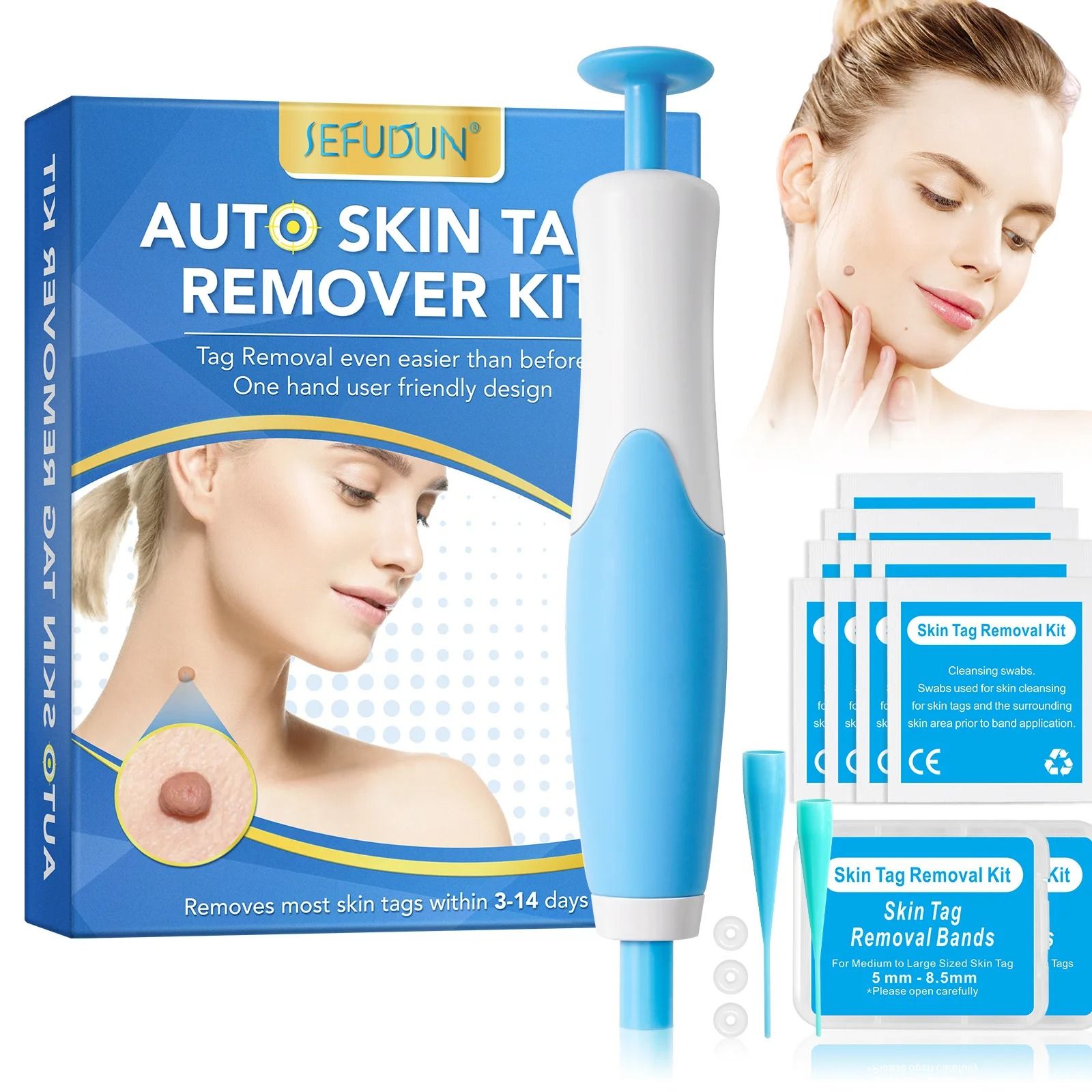 2 In 1 Skin Tag Remover Tool Mole And Wart Removal Beauty Kit 2 In 1 Skin Tag Remover Tool Mole And Wart Removal Beauty Kit