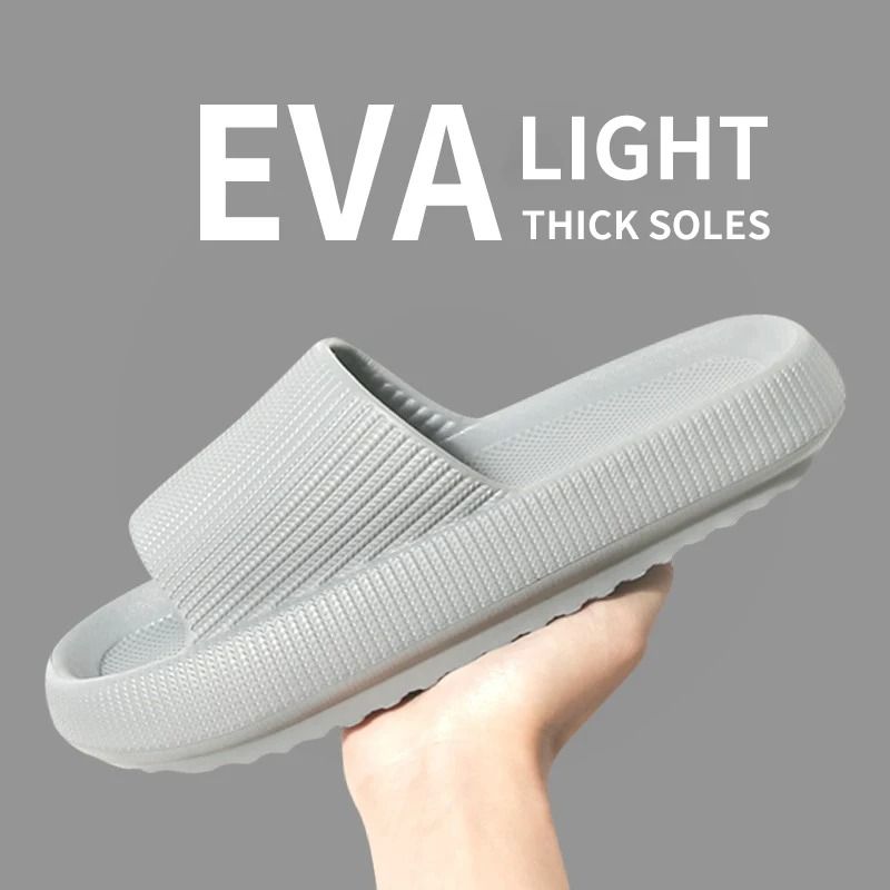 Mens EVA Soft Sole Slippers Non Slip Summer Indoor Casual House Shoes orange 36 37
