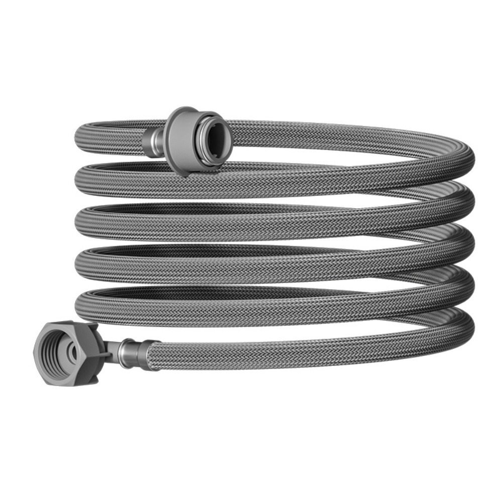 Flexible Washing Machine Hose Extension Bend Water Inlet Pipe Leakproof Connector 2 Meter
