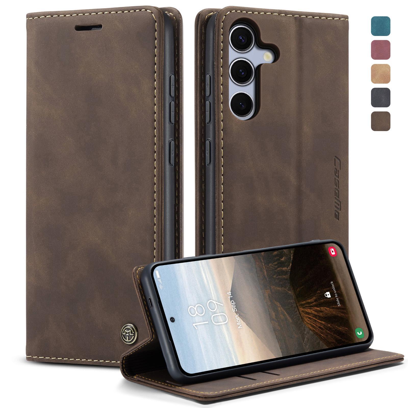 For Samsung Galaxy S25 5G CaseMe 013 Multifunctional Horizontal Flip Leather Phone CaseCoffee For Samsung Galaxy A56 coffee
