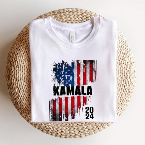 Kamala Harris USA Flag Shirt, Madam President Harris 2024 Shirt, Kamala Harris Tee orange m t Shirt