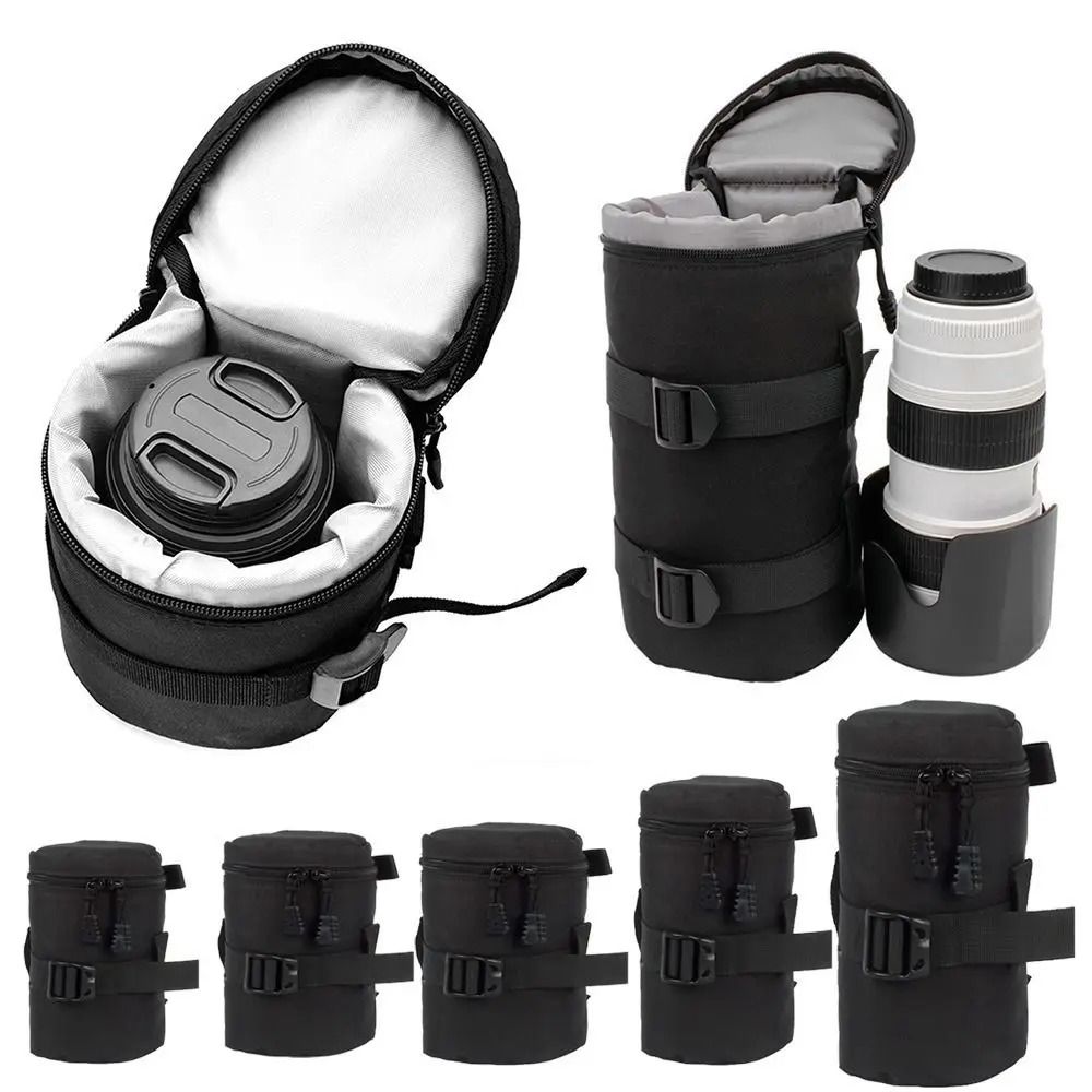 Waterproof Camera Lens Bag Padded DSLR Lens Case Soft Protective Lens Pouch 05