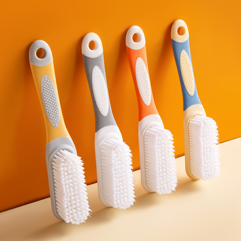 Long Handled Soft Bristled Shoe Cleaning Brush Multi Functional Household Laundry & Washing Tool blue