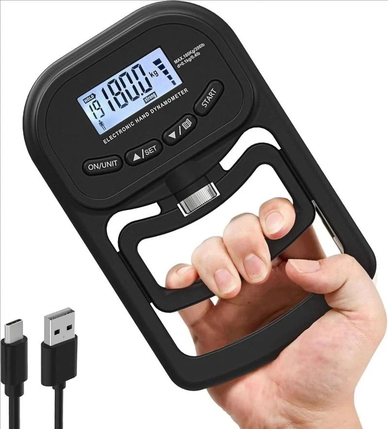 Digital Grip Strength Tester Hand Dynamometer For Fitness Rehab Digital Grip Strength Tester Hand Dynamometer For Fitness Rehab